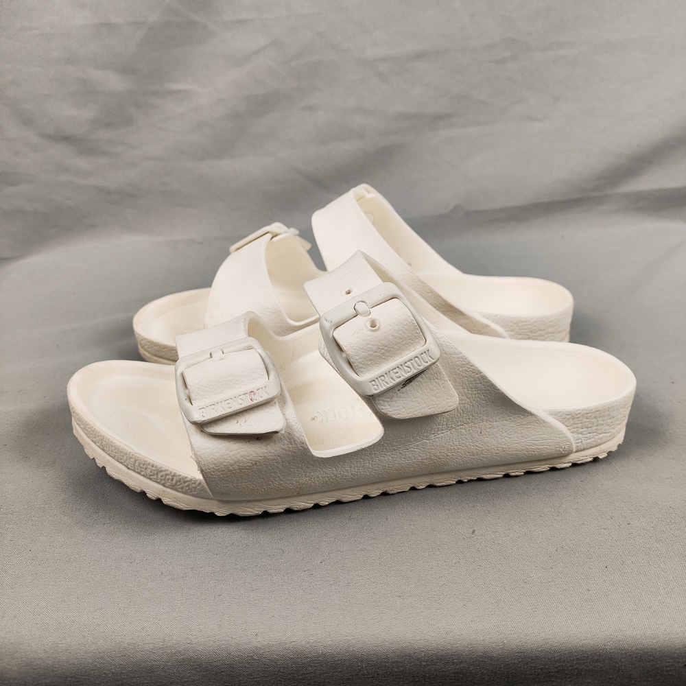 Birkenstock Arizona EVA Sandals Kids Size 2 White Slide Double Strap Summer